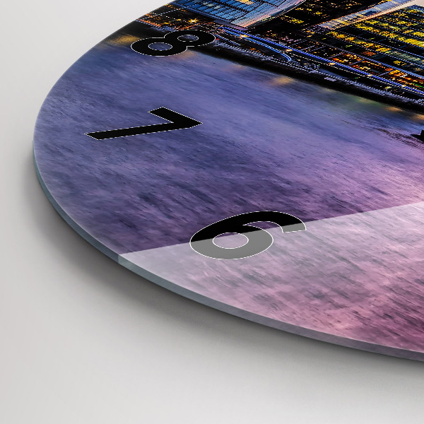 Kerek fali üvegóra Kilátás Londonra