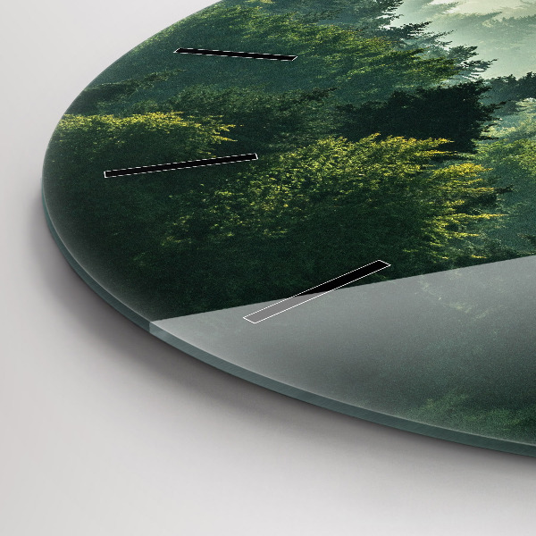 Kerek fali üvegóra Sunrise Beszkidek