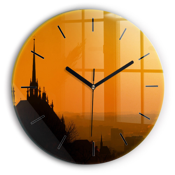 Kerek fali üvegóra Kilátás a brünni katedrálisra