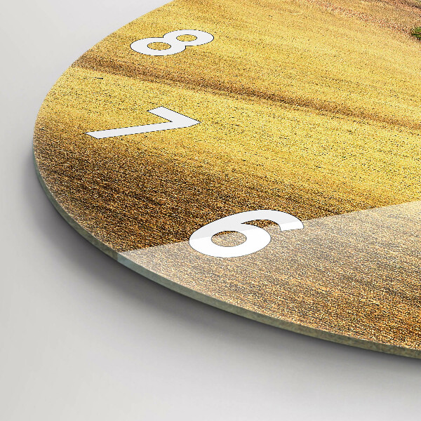 Kerek fali üvegóra Morvaország vidéki táj