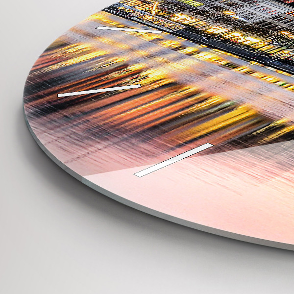 Kerek fali üvegóra Alster Hamburgban