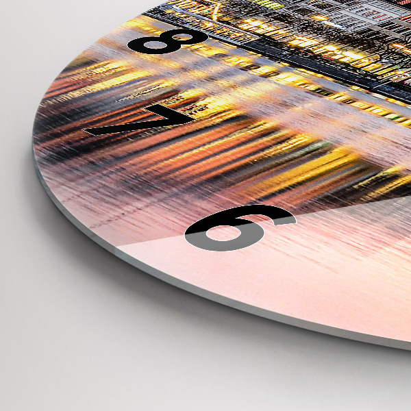 Kerek fali üvegóra Alster Hamburgban