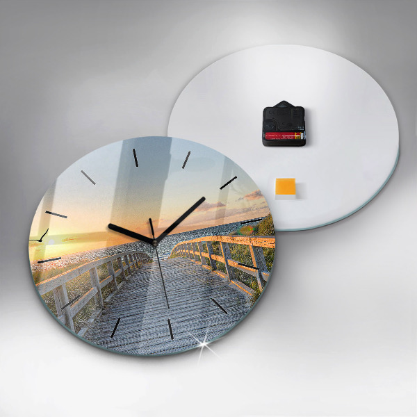 Kerek fali üvegóra Tengerparti nyaralás