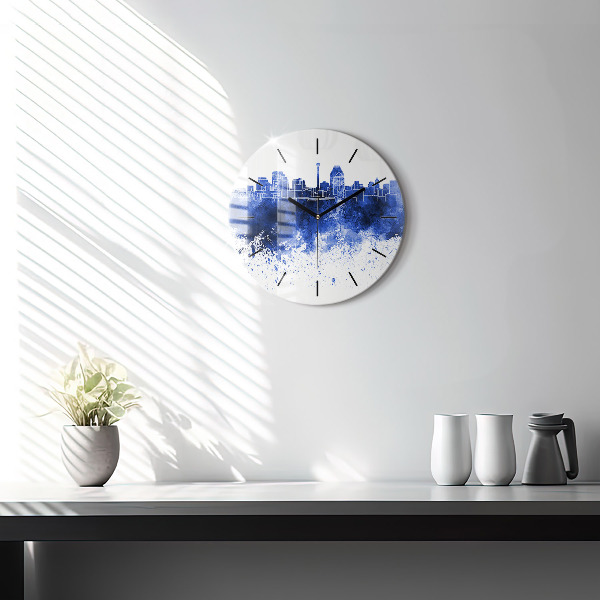 Kerek fali üvegóra San Antonio akvarellek