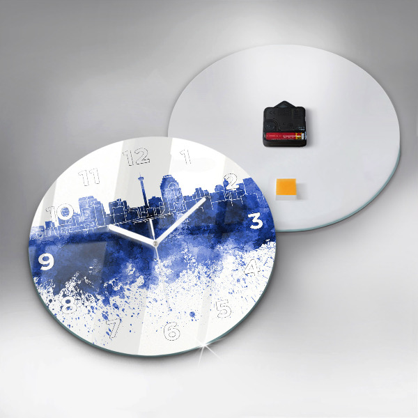 Kerek fali üvegóra San Antonio akvarellek