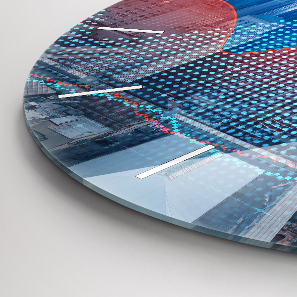 Kerek fali üvegóra Felhőkarcolók Philadelphiában