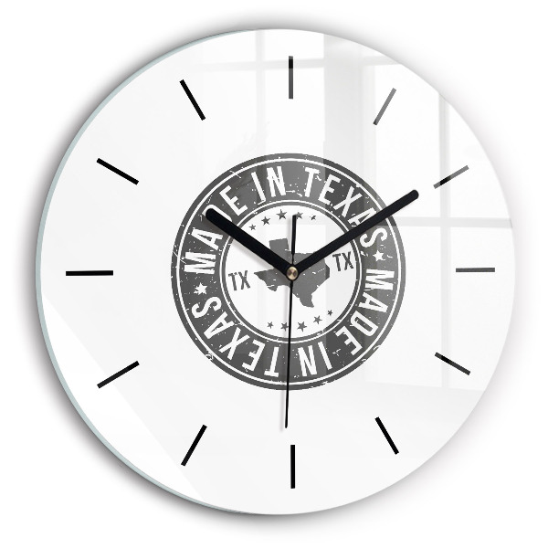 Kerek fali üvegóra Texas bélyegző