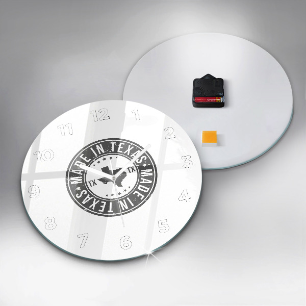 Kerek fali üvegóra Texas bélyegző