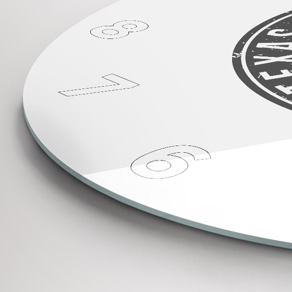 Kerek fali üvegóra Texas bélyegző