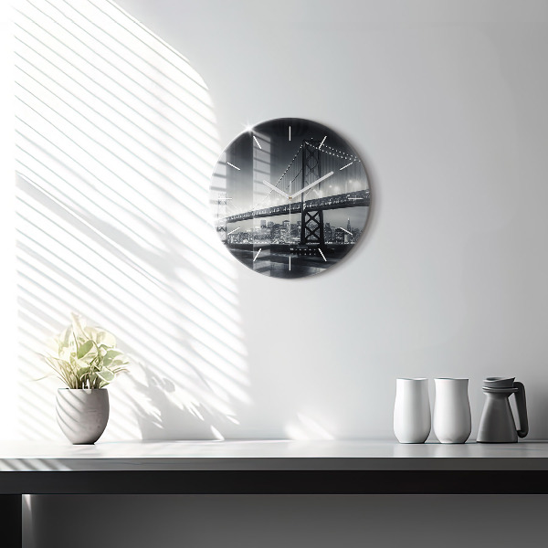 Kerek fali üvegóra San Francisco híd éjjel