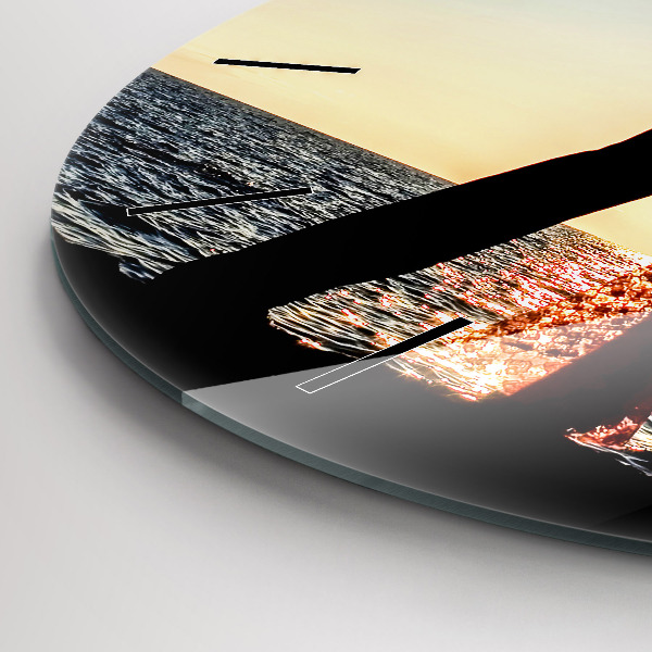 Kerek fali üvegóra Spanyol tánc a tengeren