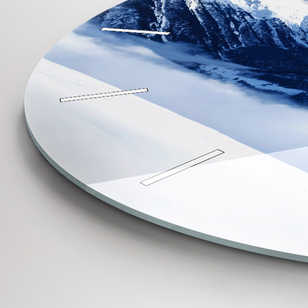 Kerek fali üvegóra Hegyi panoráma