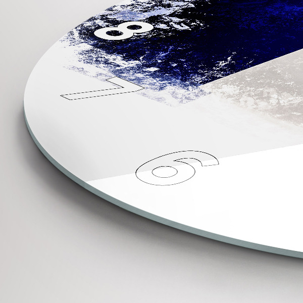 Kerek fali üvegóra Franciaország zászlaja