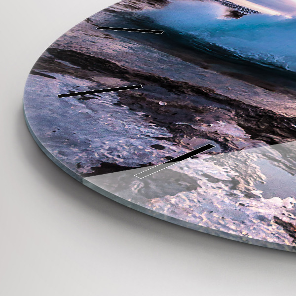 Kerek fali üvegóra Gejzír Izland szigetén