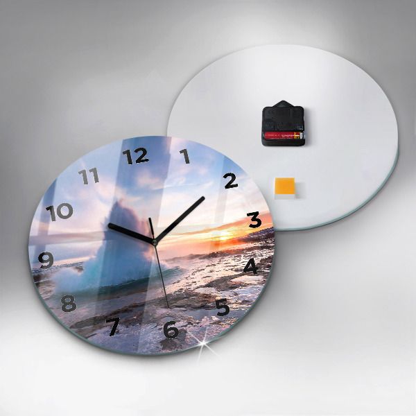 Kerek fali üvegóra Gejzír Izland szigetén