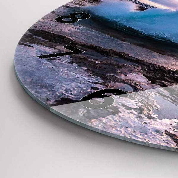 Kerek fali üvegóra Gejzír Izland szigetén