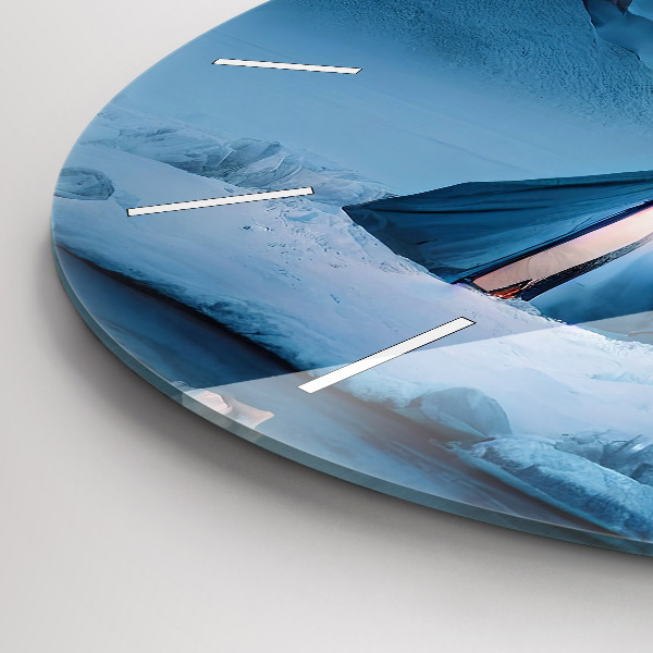 Kerek fali üvegóra Sátor Izland hegyei között