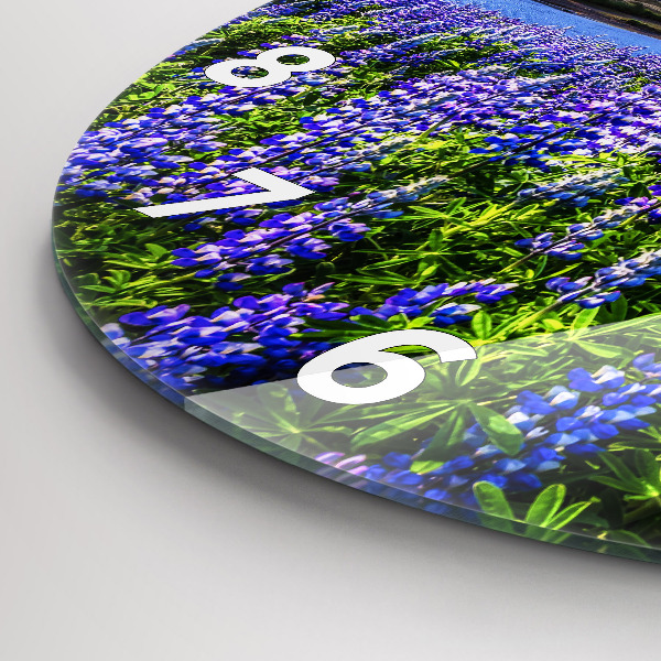 Kerek fali üvegóra Hegyekre néző Izland