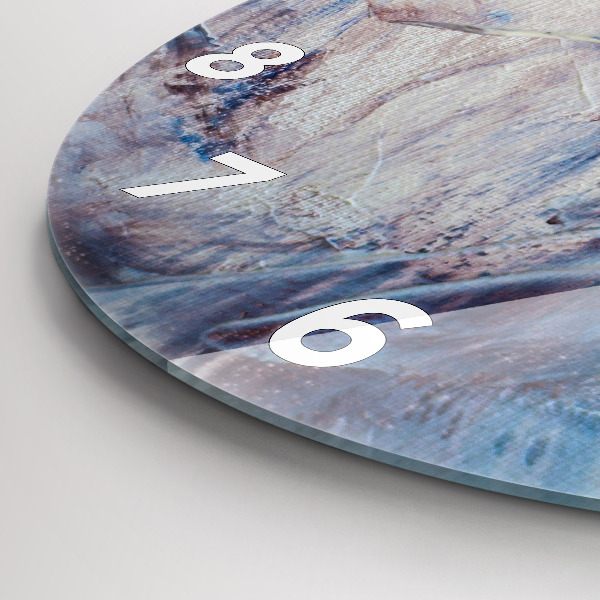 Kerek fali üvegóra Absztrakt festék textúra