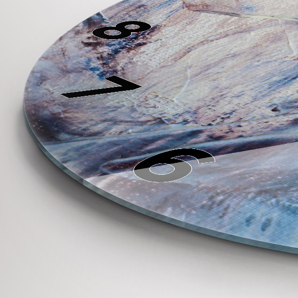 Kerek fali üvegóra Absztrakt festék textúra