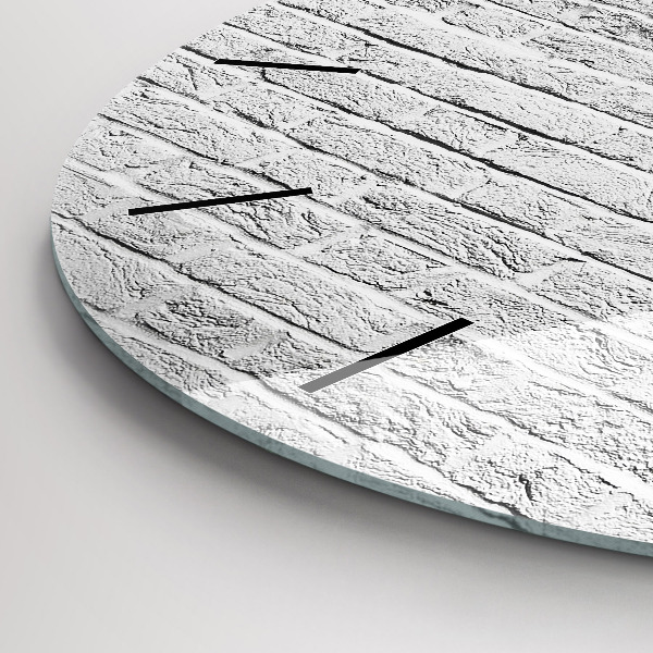 Kerek fali üvegóra Egy fal világos téglából