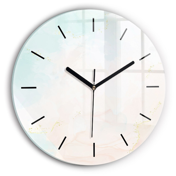 Kerek fali üvegóra Akvarell márvány