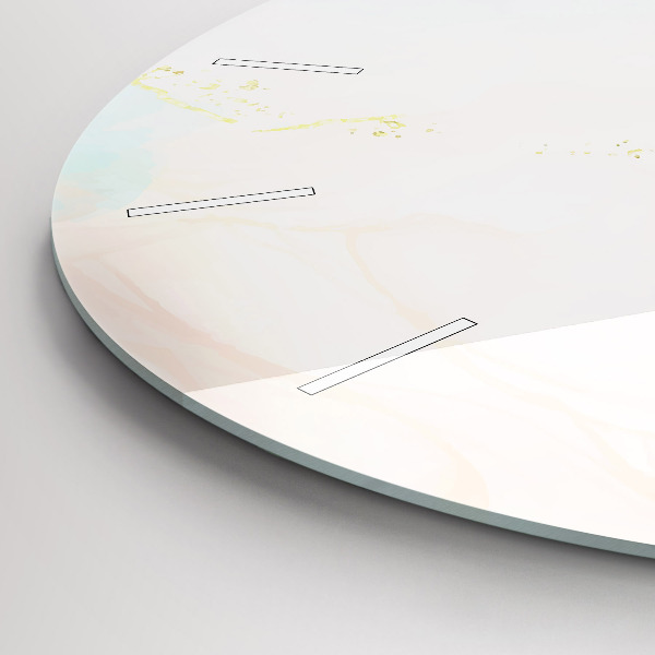 Kerek fali üvegóra Akvarell márvány