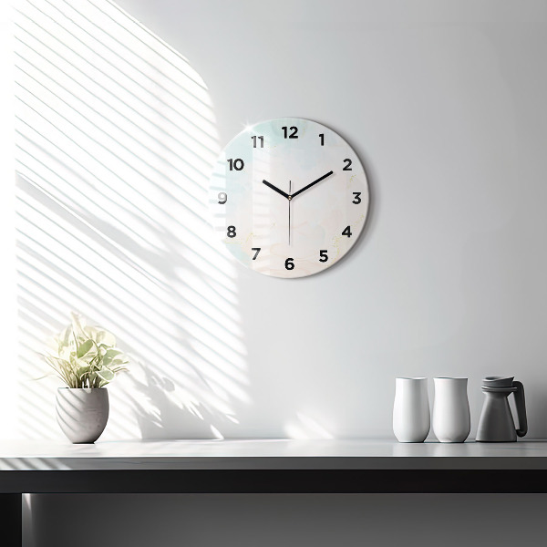 Kerek fali üvegóra Akvarell márvány