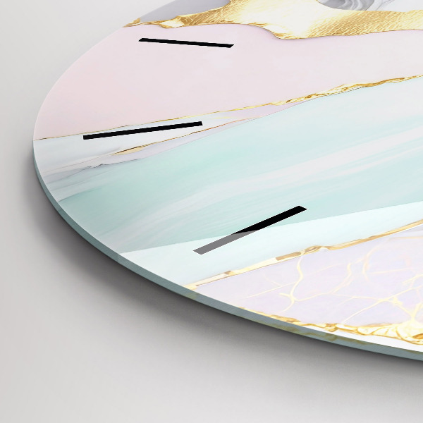 Kerek fali üvegóra Márvány minta