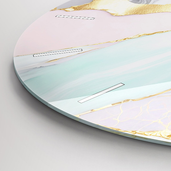 Kerek fali üvegóra Márvány minta