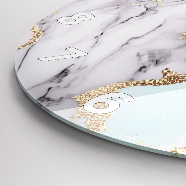 Kerek fali üvegóra Pasztell márvány