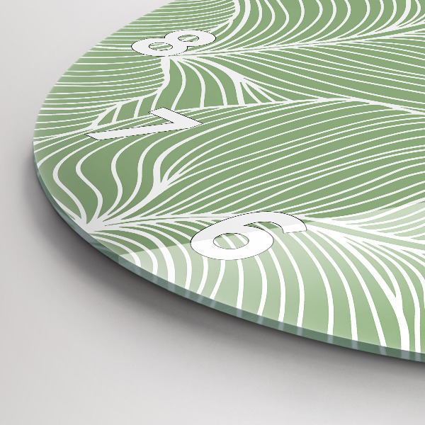 Kerek fali üvegóra Természetes mintát hagy