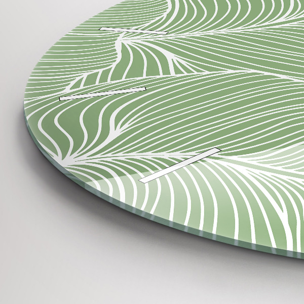 Kerek fali üvegóra Természetes mintát hagy