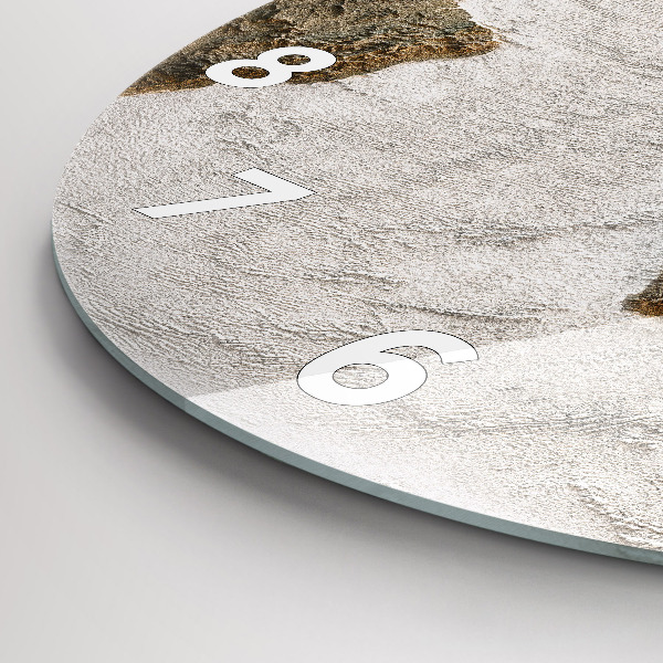 Kerek fali üvegóra Régi világtérkép