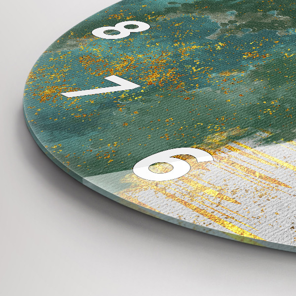 Kerek fali üvegóra Dekoratív minta