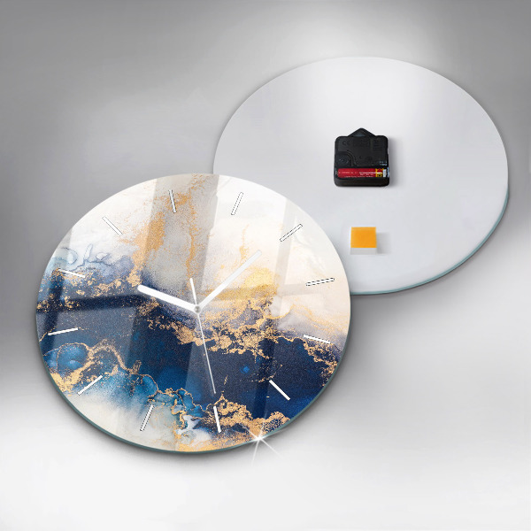 Kerek fali üvegóra Márvány minta