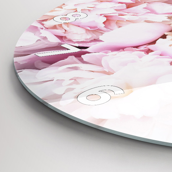 Kerek fali üvegóra Dekoratív virágok