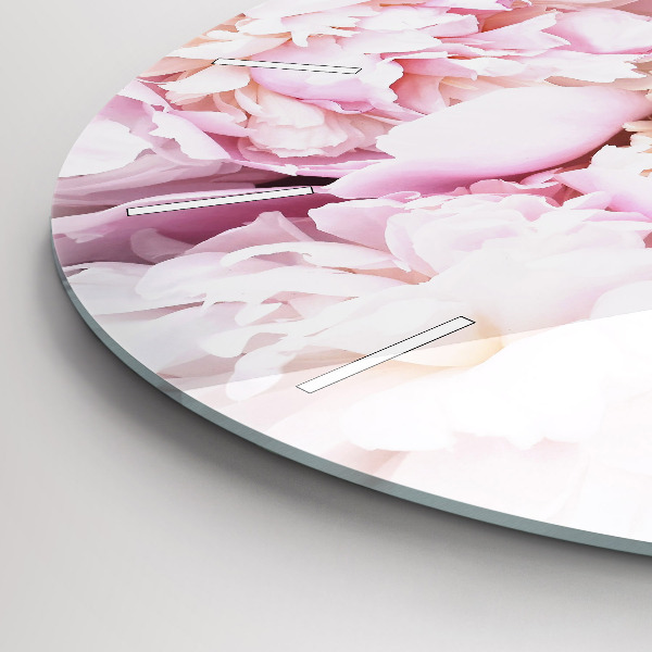 Kerek fali üvegóra Dekoratív virágok