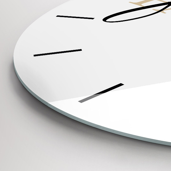 Kerek fali üvegóra Családi felirat