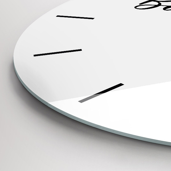 Kerek fali üvegóra Bon voyage felirat