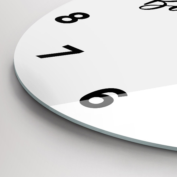 Kerek fali üvegóra Bon voyage felirat