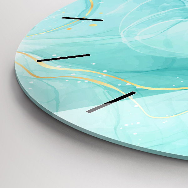 Kerek fali üvegóra Absztrakt márvány