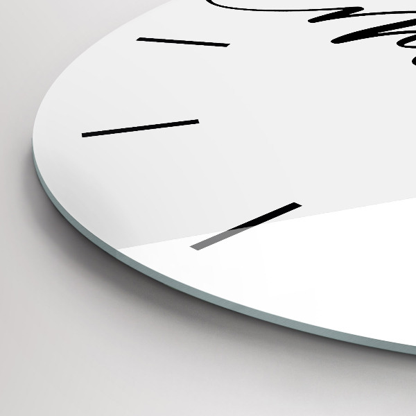 Kerek fali üvegóra Emlékek felirat