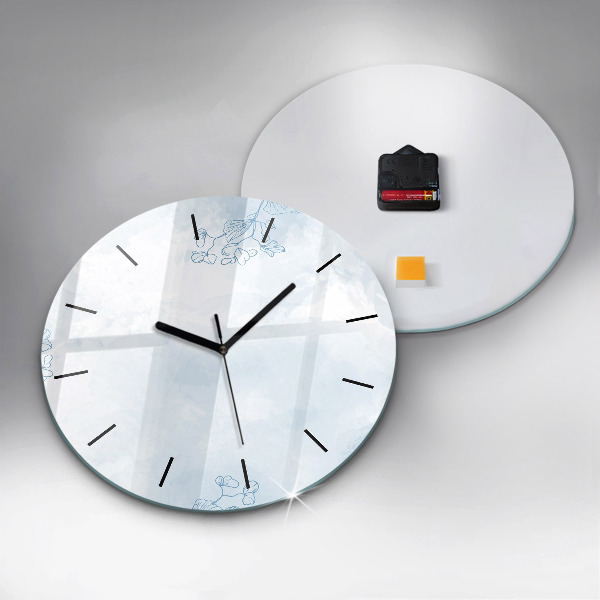 Kerek fali üvegóra Vázlat a növényekről