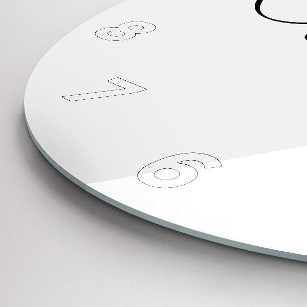 Kerek fali üvegóra Utazási felirat