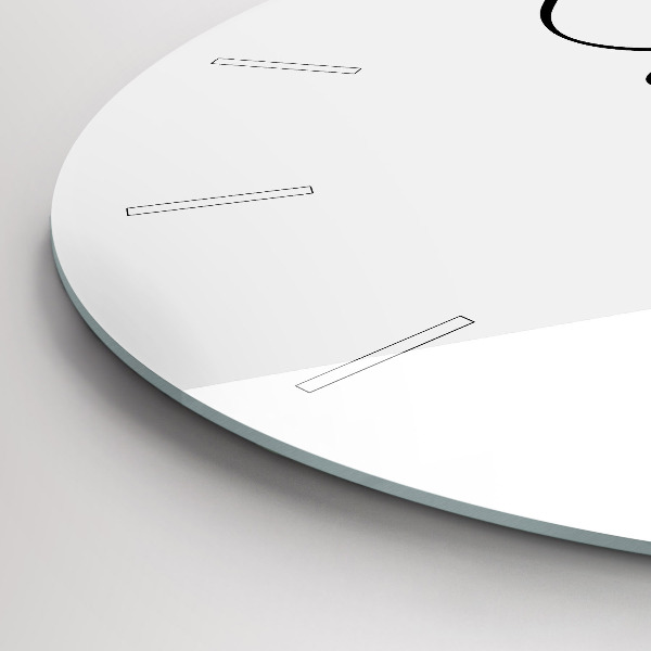 Kerek fali üvegóra Utazási felirat