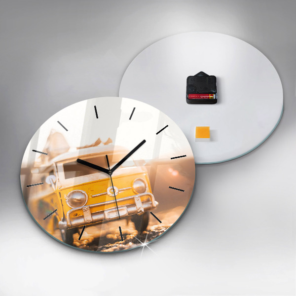 Kerek fali üvegóra Autó nyaralni