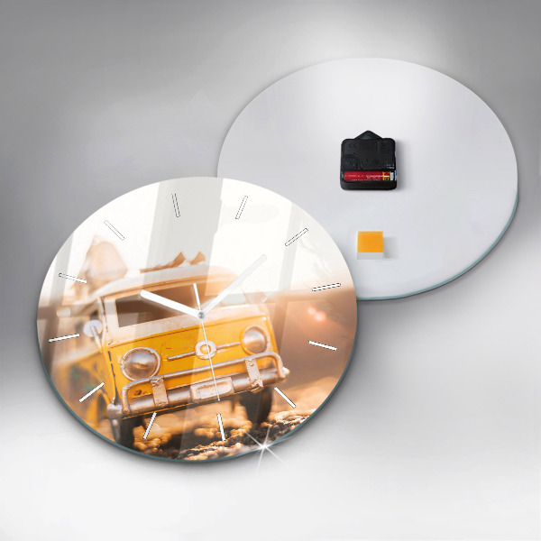 Kerek fali üvegóra Autó nyaralni