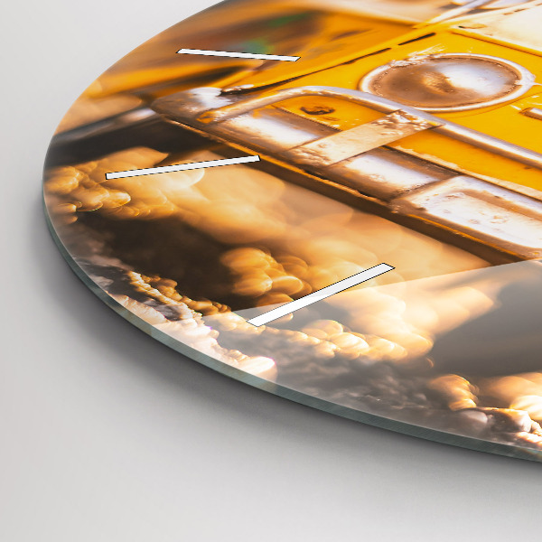 Kerek fali üvegóra Autó nyaralni