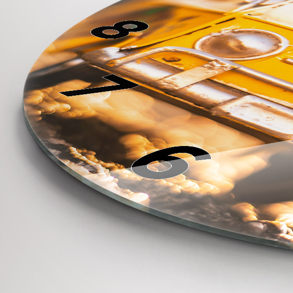 Kerek fali üvegóra Autó nyaralni